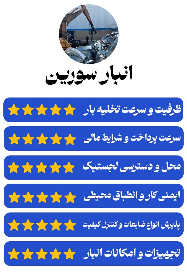 انبار ضایعات آهن آلات سورین